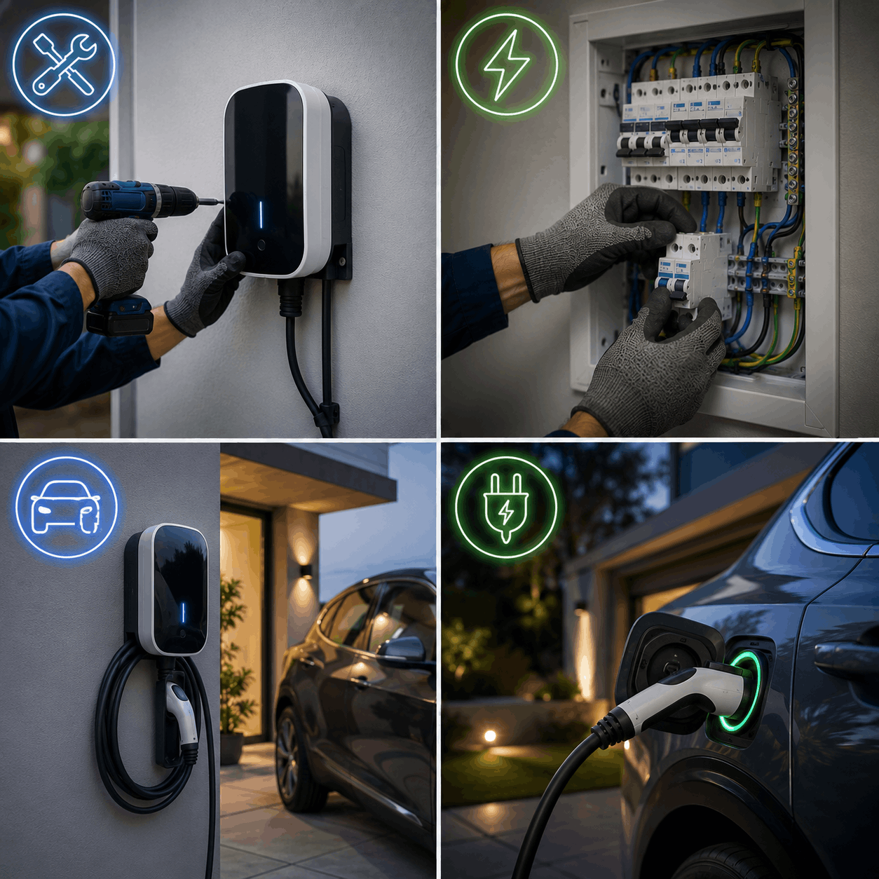 Instalación de cargadores para vehículos eléctricos
