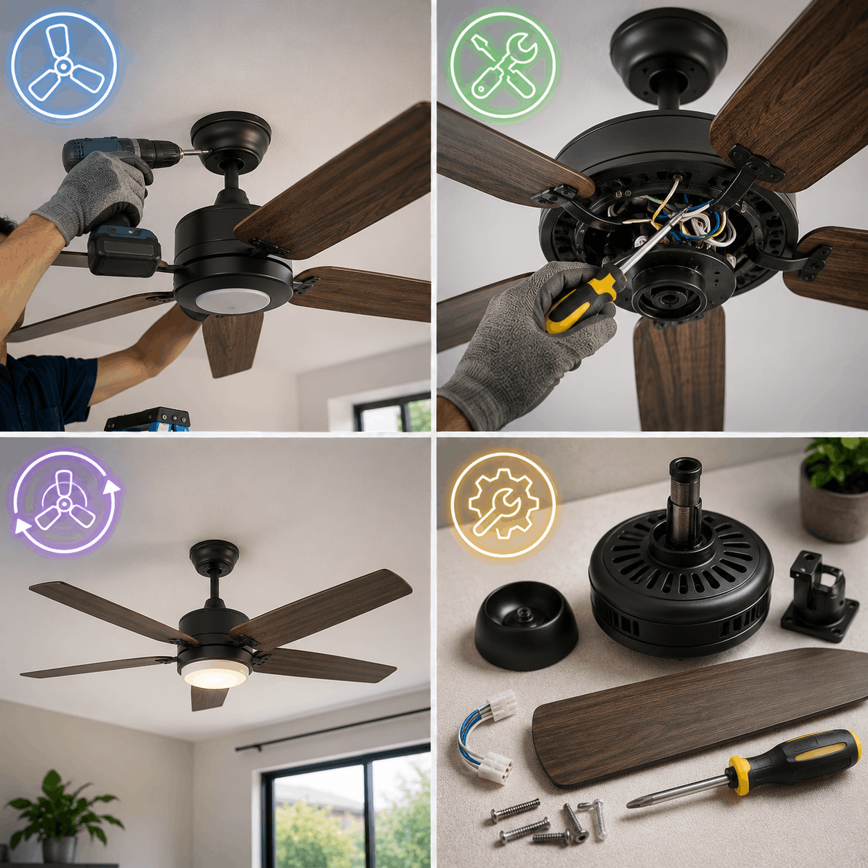 instalación y reparación de ventiladores